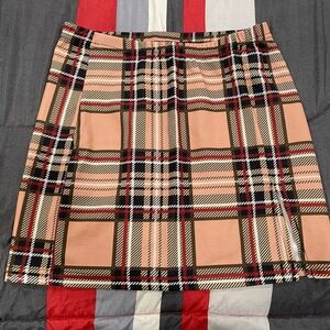 Plaid mini skirt